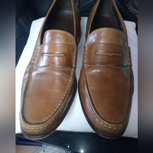 Cole Haan Tan Leather Slip-On Loafers